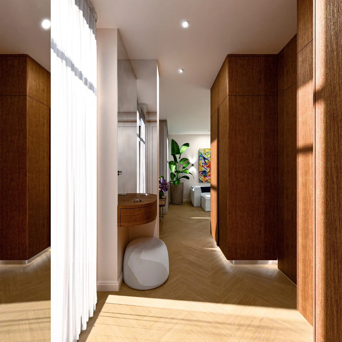 Interior visualization: Flurgestaltung - Burano Interiors