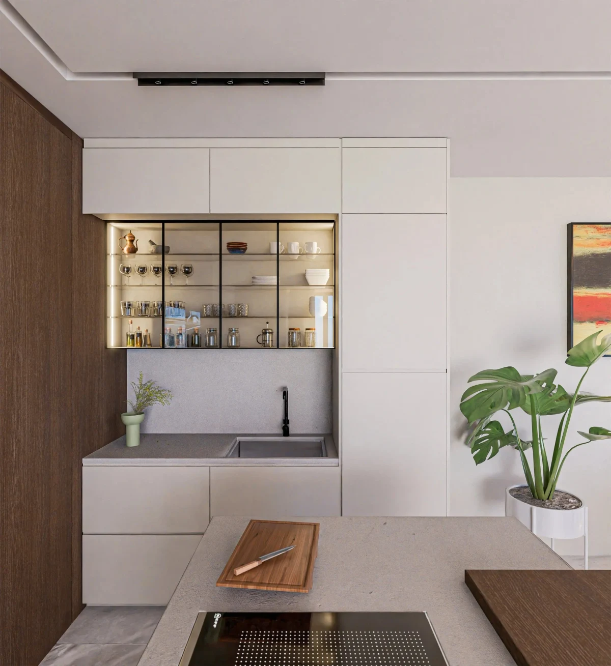 Interior visualization: Küchenplanung - Burano Interiors